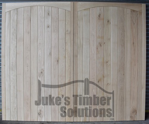 Wooden oak garage doors - wooden,