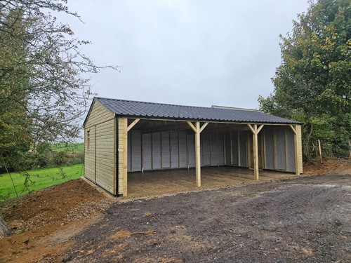 Wooden carport timber workshop - carport,