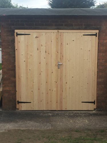 Wooden garage doors - garage, heavy