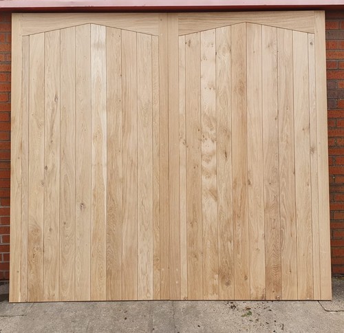 Oak top wooden garage - v,