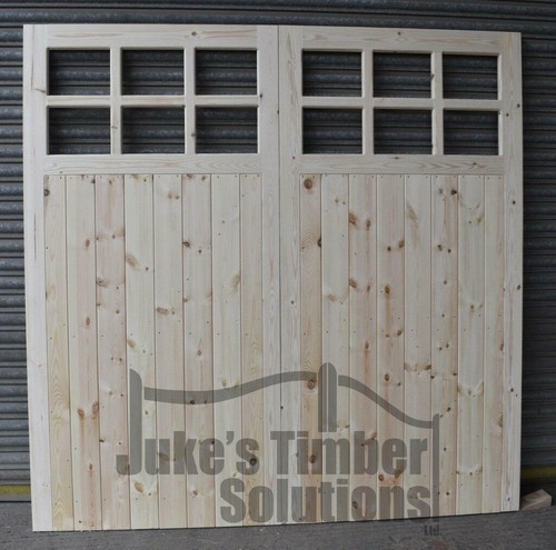 Wooden garage doors - garage,