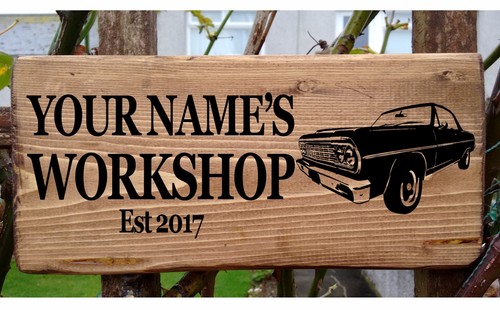 Personalised garage sign - personalised,