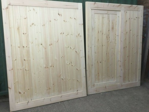 Wooden garage doors high - wooden,