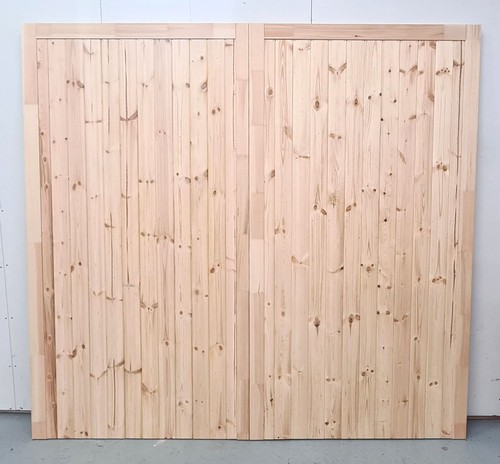 Wooden timber garage doors - garage,