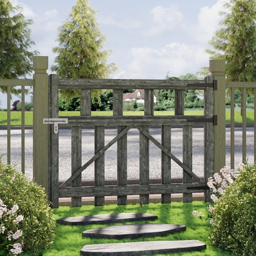 Garden wooden gate - wooden,