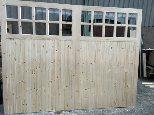 Wooden garage doors - garage,