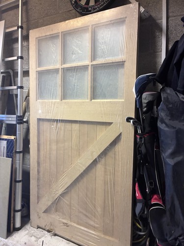 Wooden garage doors pair - wooden,