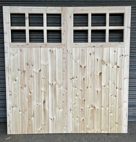Wooden garage doors - garage,