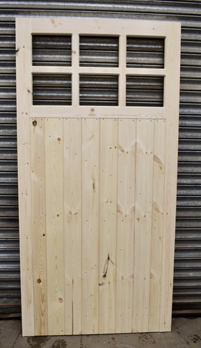 Wooden side garage door heavy - garage,